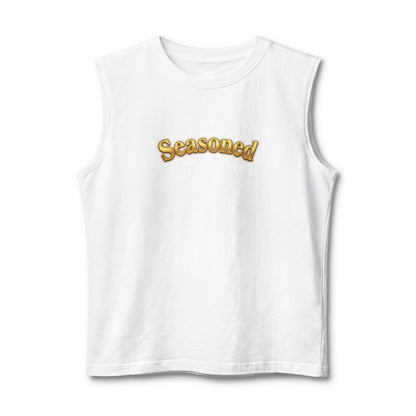 Seasoned tank | Embroidered script, training event 2026