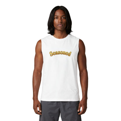 Seasoned tank | Embroidered script, training event 2026