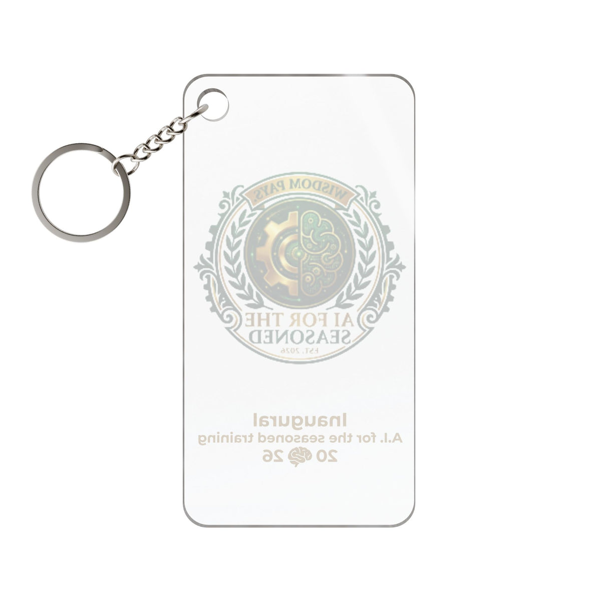 AI For The Seasoned Crest keychain charm | Acrylic Keychain